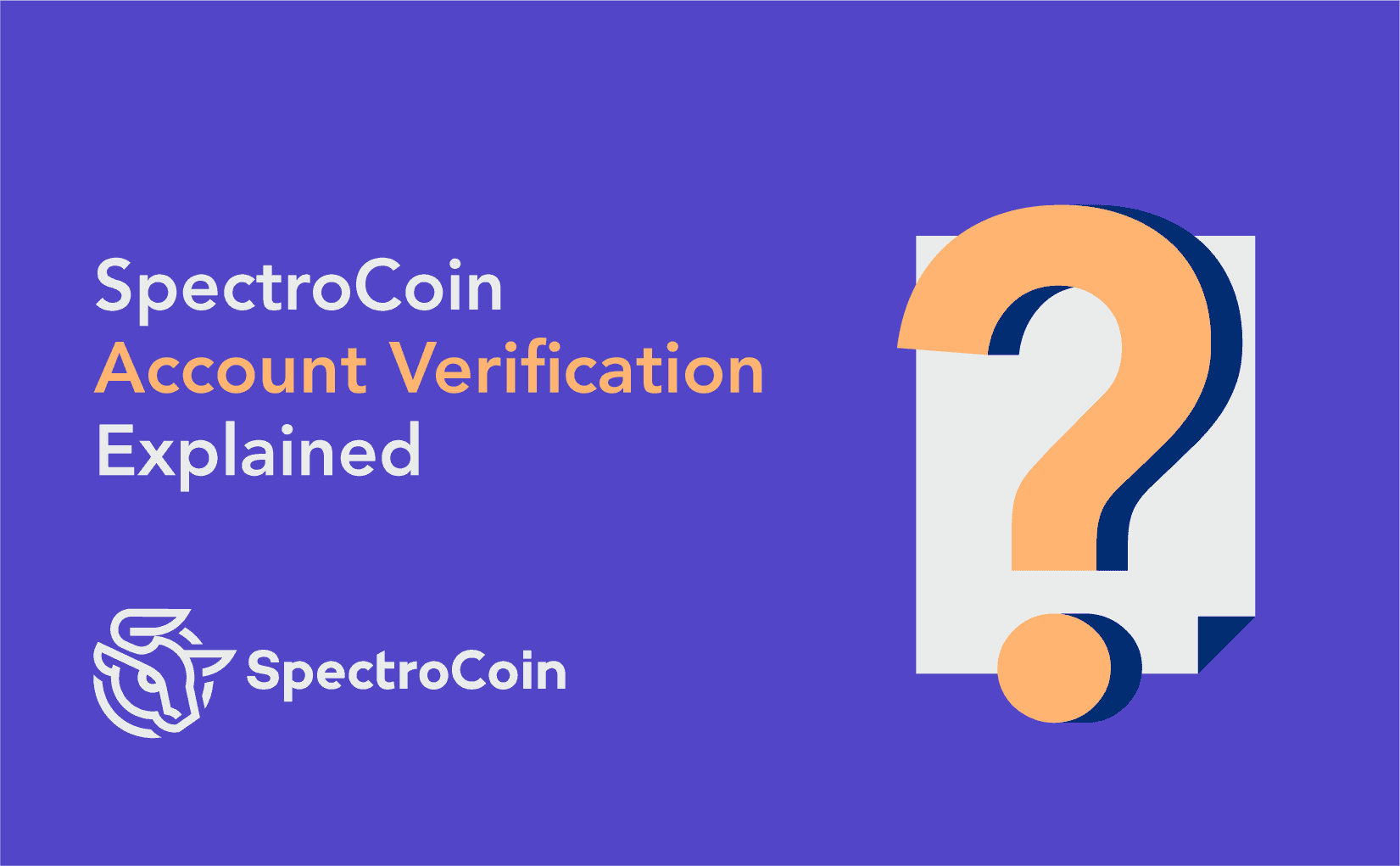 How to verify your SpectroCoin account