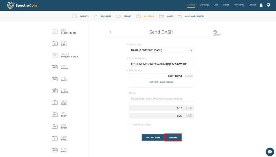 Introducing DASH Wallet SpectroCoin Blog