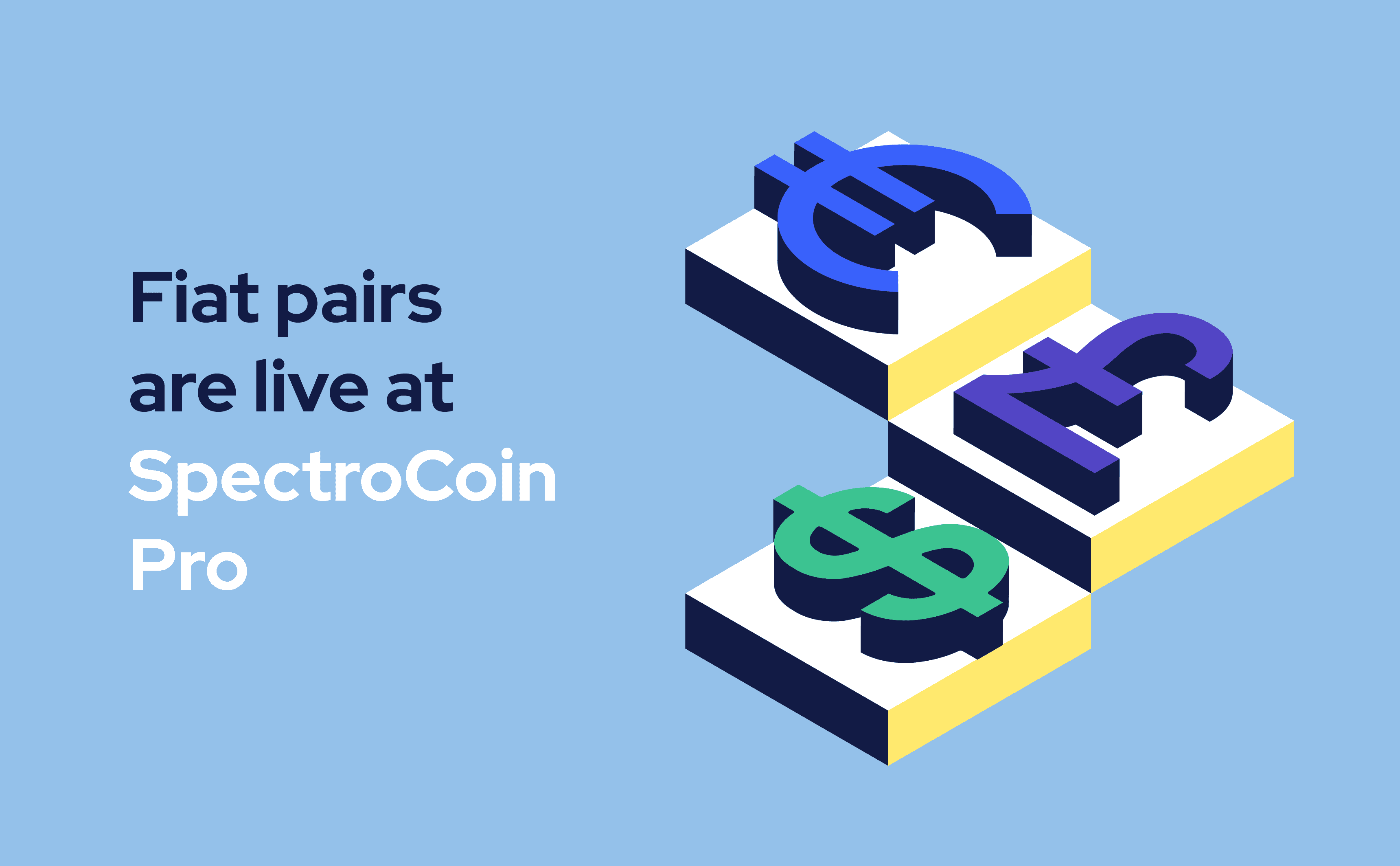 Trade fiat pairs at SpectroCoin Pro