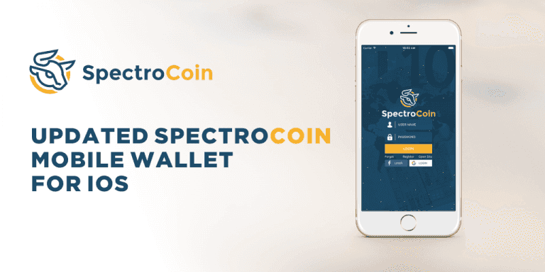 Updated SpectroCoin mobile wallet for iOS