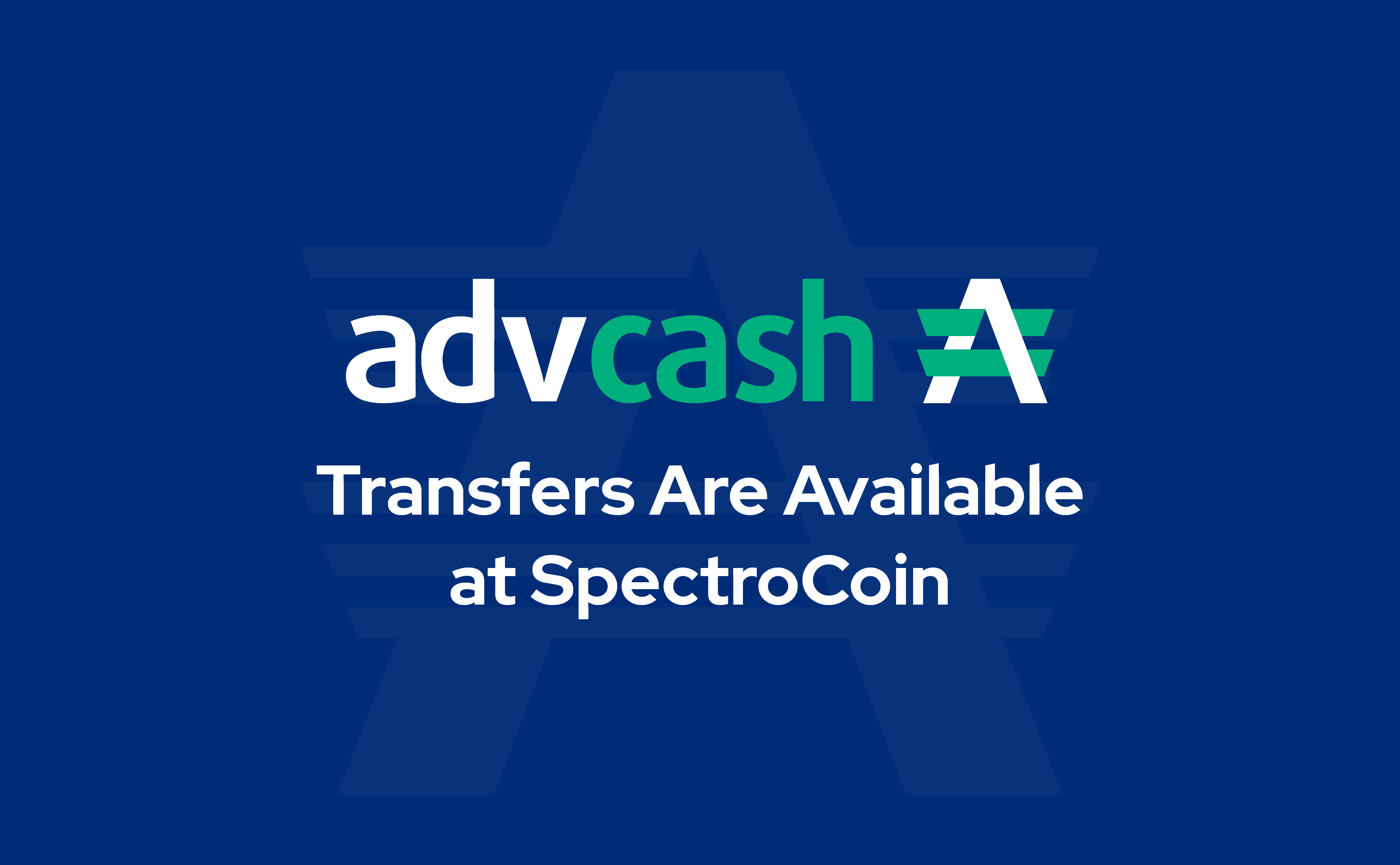 U kunt al Bitcoin kopen met Advcash bij SpectroCoin.