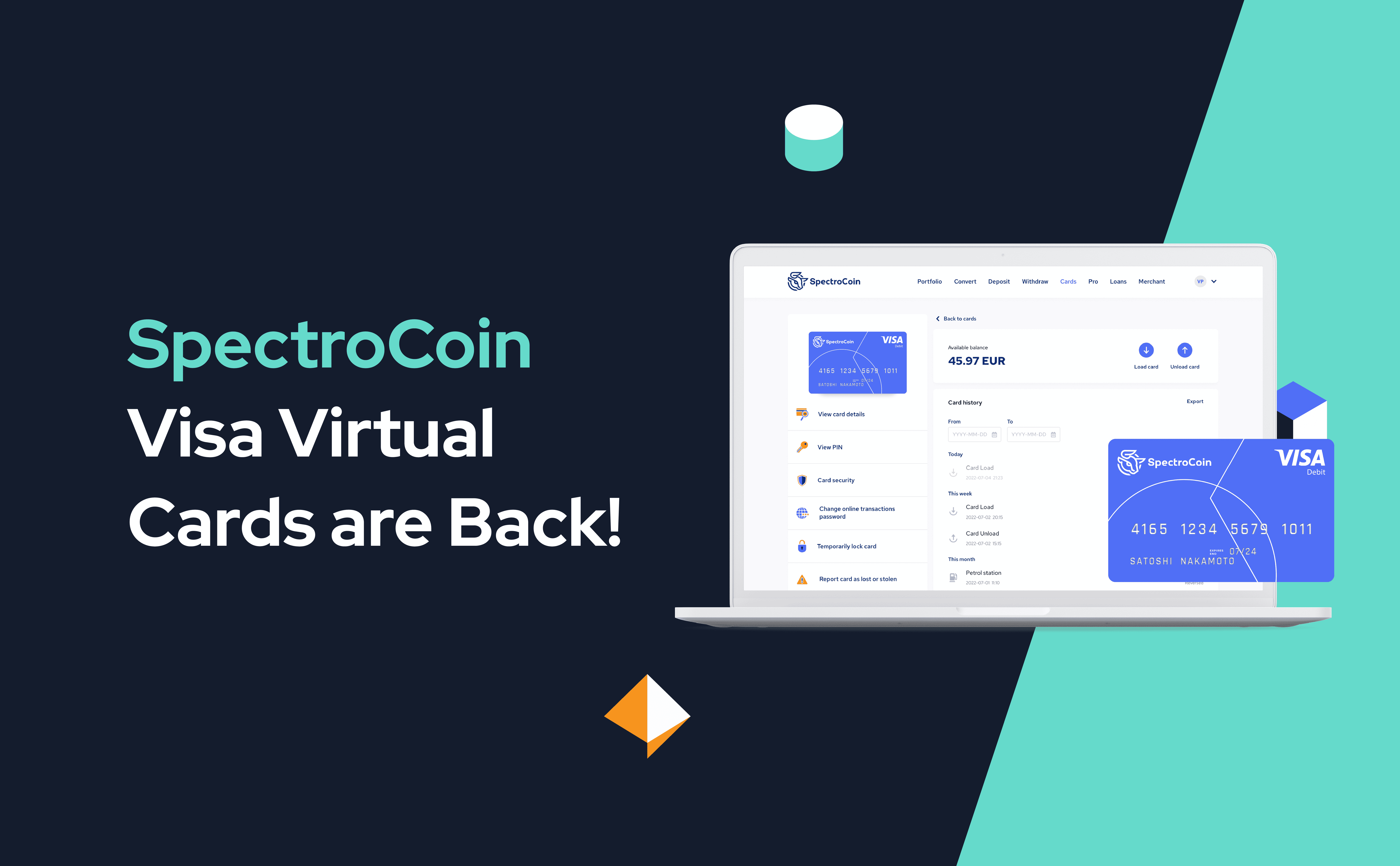 Virtual crypto card is back