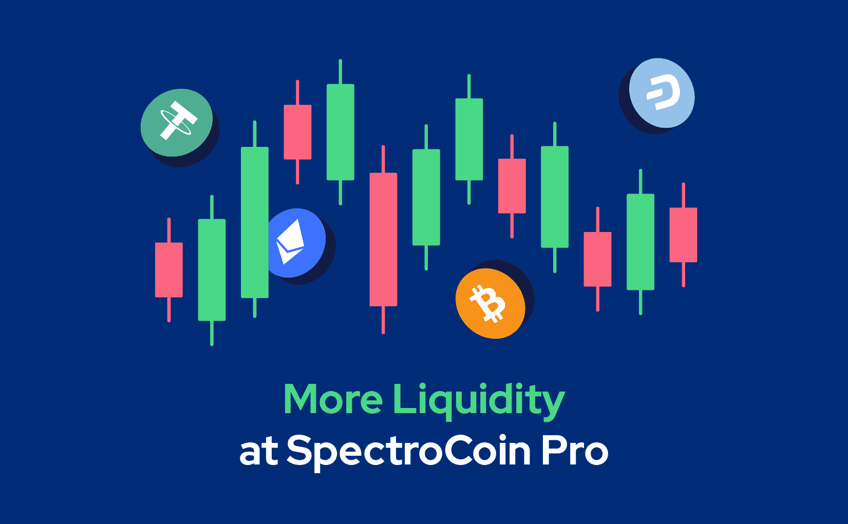 Daugiau likvidumo SpectroCoin Pro platformoje